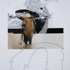 ailépouvantail plume, photo +couture,28x38, 2009